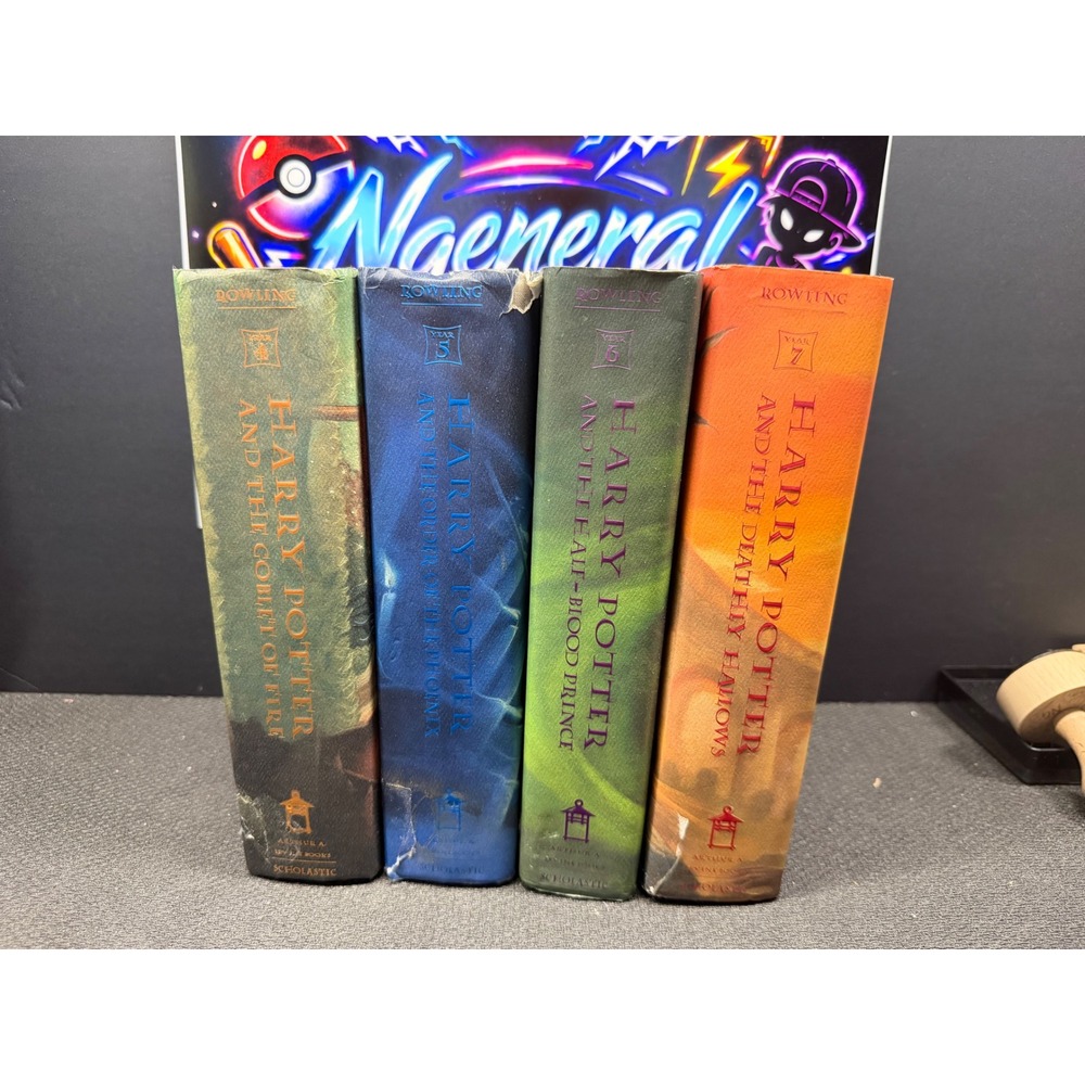 Harry Potter Books 4-7 Hardcover First American Edition Scholastic J.K Rowling